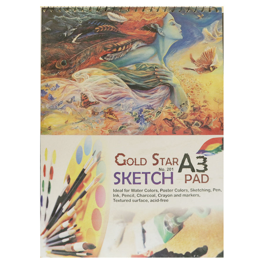 Gold Star Sketch Pad A3 Size 201 –