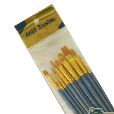 Keep Smiling Artist Brushes- 12 Pcs