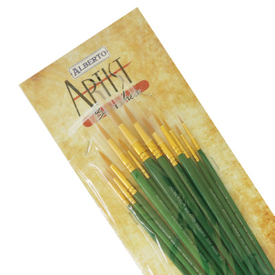 Alberto Brushes 555 Series- 12 Pcs