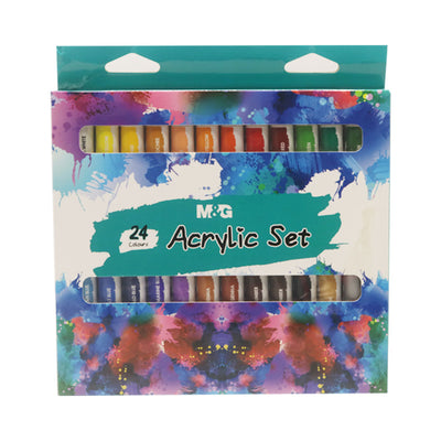 M&G Acrylic Paints 12ml- Set Of 24pcs
