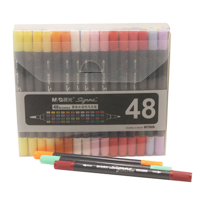 M&G Signme Dual Tip Watercolor Marker- 48