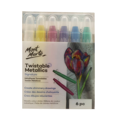 Mont Marte Twistable Metallics Markers 6pcs