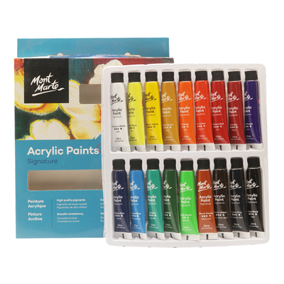 Mont Marte Acrylic Paint Set 12ml- 18 Colors