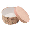 Set of 3 Hard Board Gift Boxes Light Pink - Round