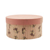 Set of 3 Hard Board Gift Boxes Light Pink - Round