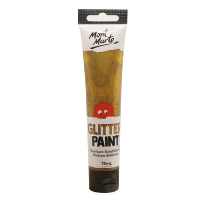 Mont Marte Glitter Paint Gold Colour 75ml