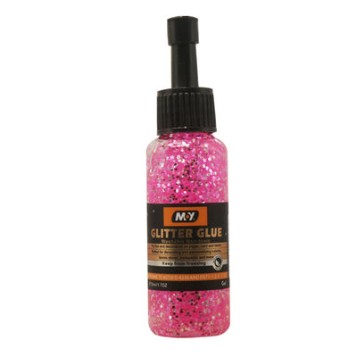 M.Y Glitter Glue 50ml- Pink Color