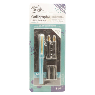 Mont Marte Calligraphy 2 Nib Pen Set