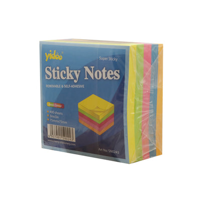 Yidoo Sticky Notes Neon Color 75mm x 75mm SN 0243