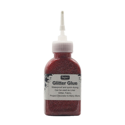 Super Glitter Glue Red Color