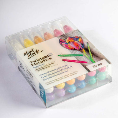 Mont Marte Twistable Metallics Markers 12pcs