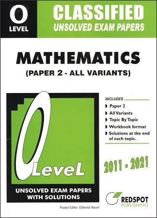 Redspot O level Classified Mathematics P2-All Variants